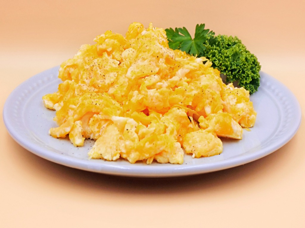 Scrambled eggs on butter recipe