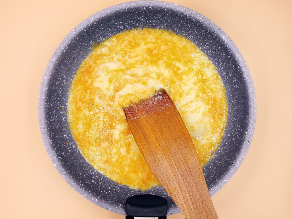 Scrambled eggs on butter recipe