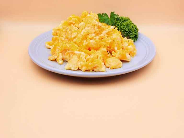 Scrambled eggs on butter recipe