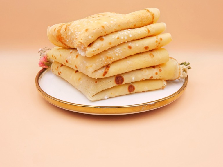 Crepes with sweet cottage cheese recipe