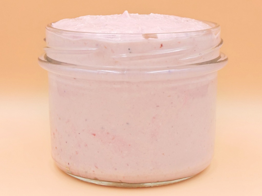 Cottage cheese with strawberries and protein supplement recipe