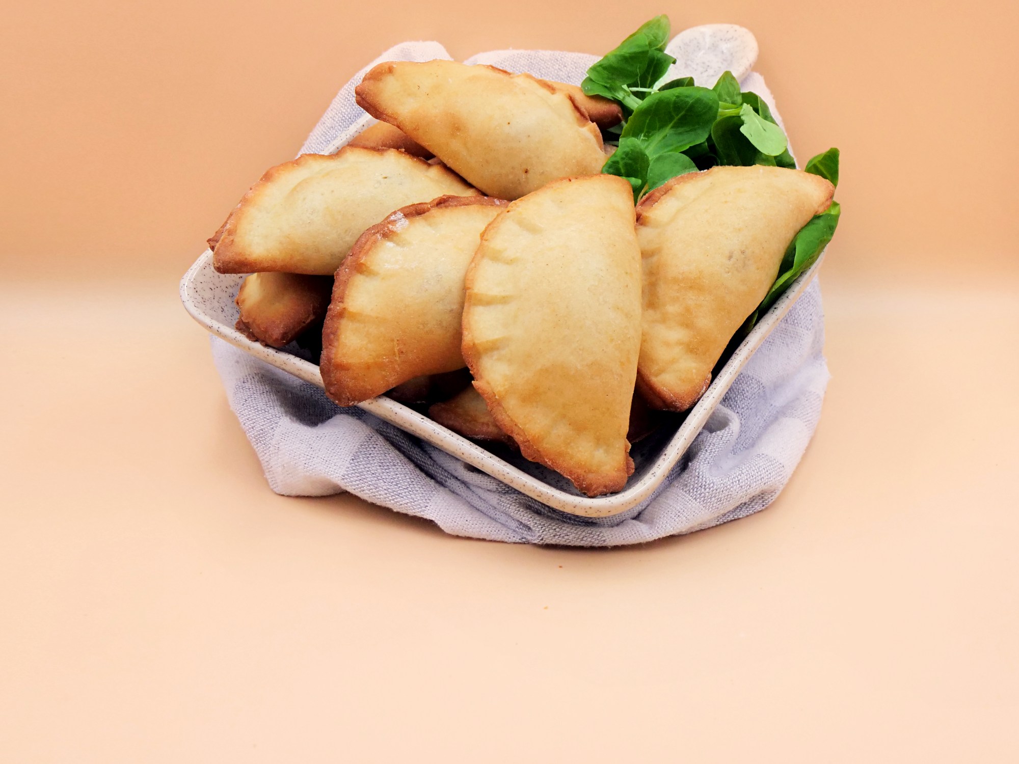 Baked dumplings with cabbage and dried mushrooms recipe