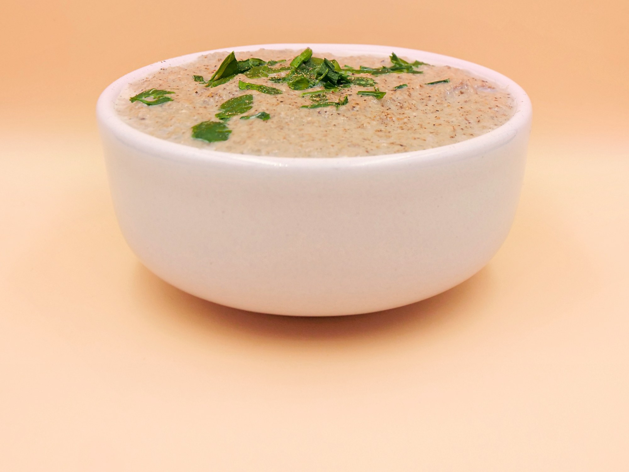 Mushroom cream soup with yogurt recipe