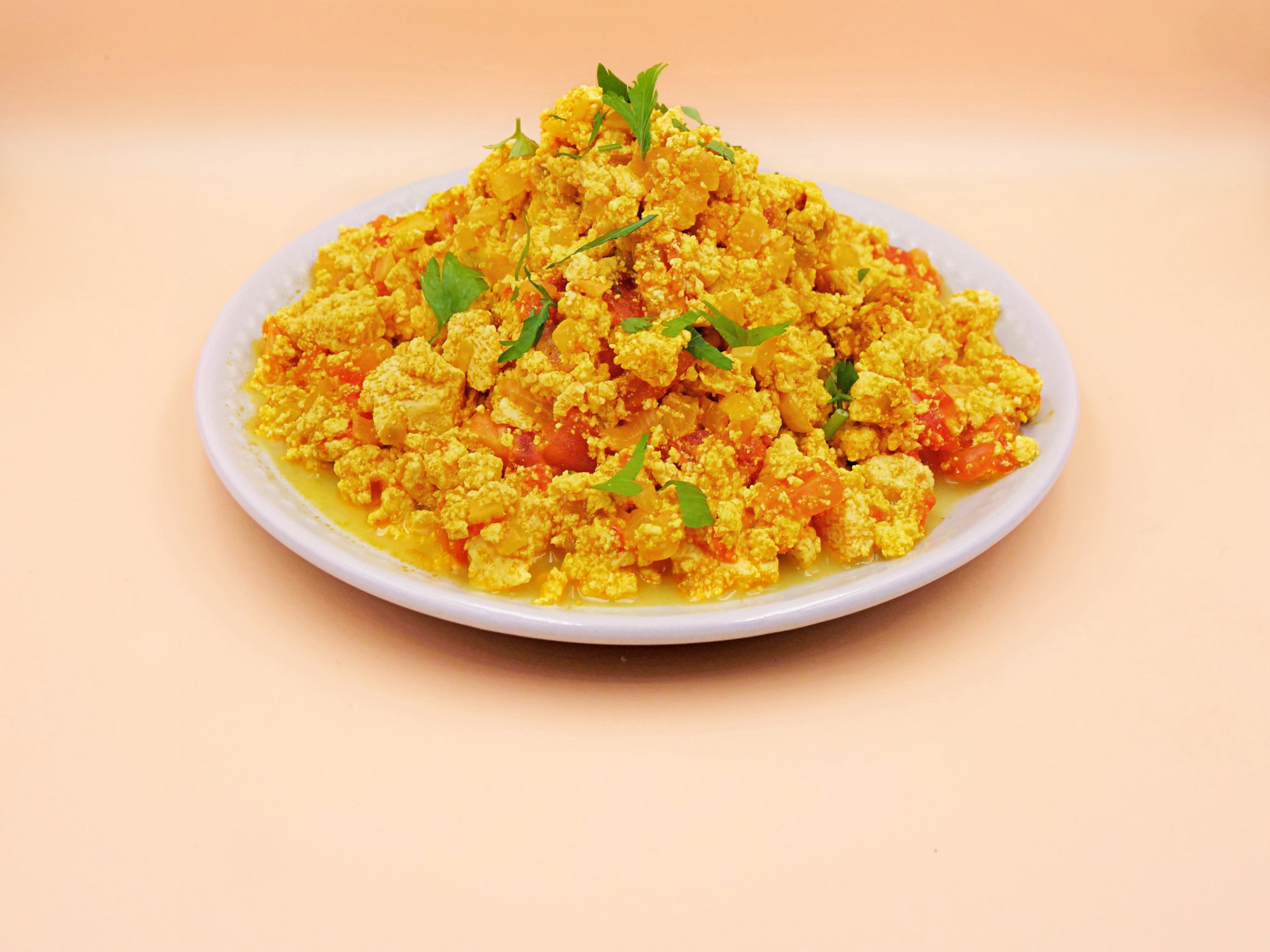 Scrambled tofu with tomato recipe