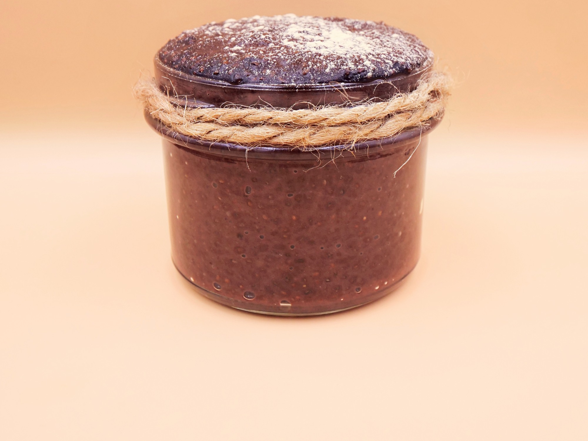 Chocolate chia pudding with peanut butter recipe