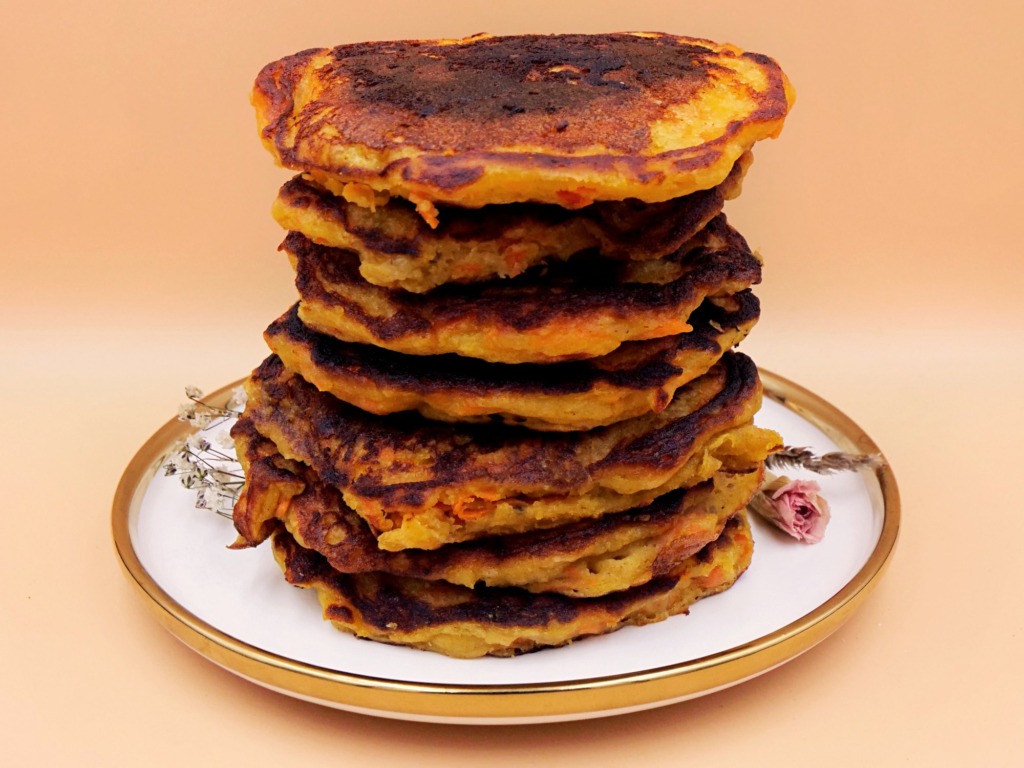 Banana carrot pancakes recipe