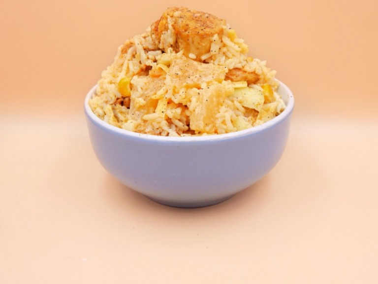 Hawaiian chicken and rice salad recipe