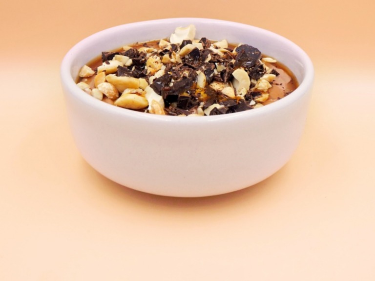 Chocolate nut yogurt with chilli recipe