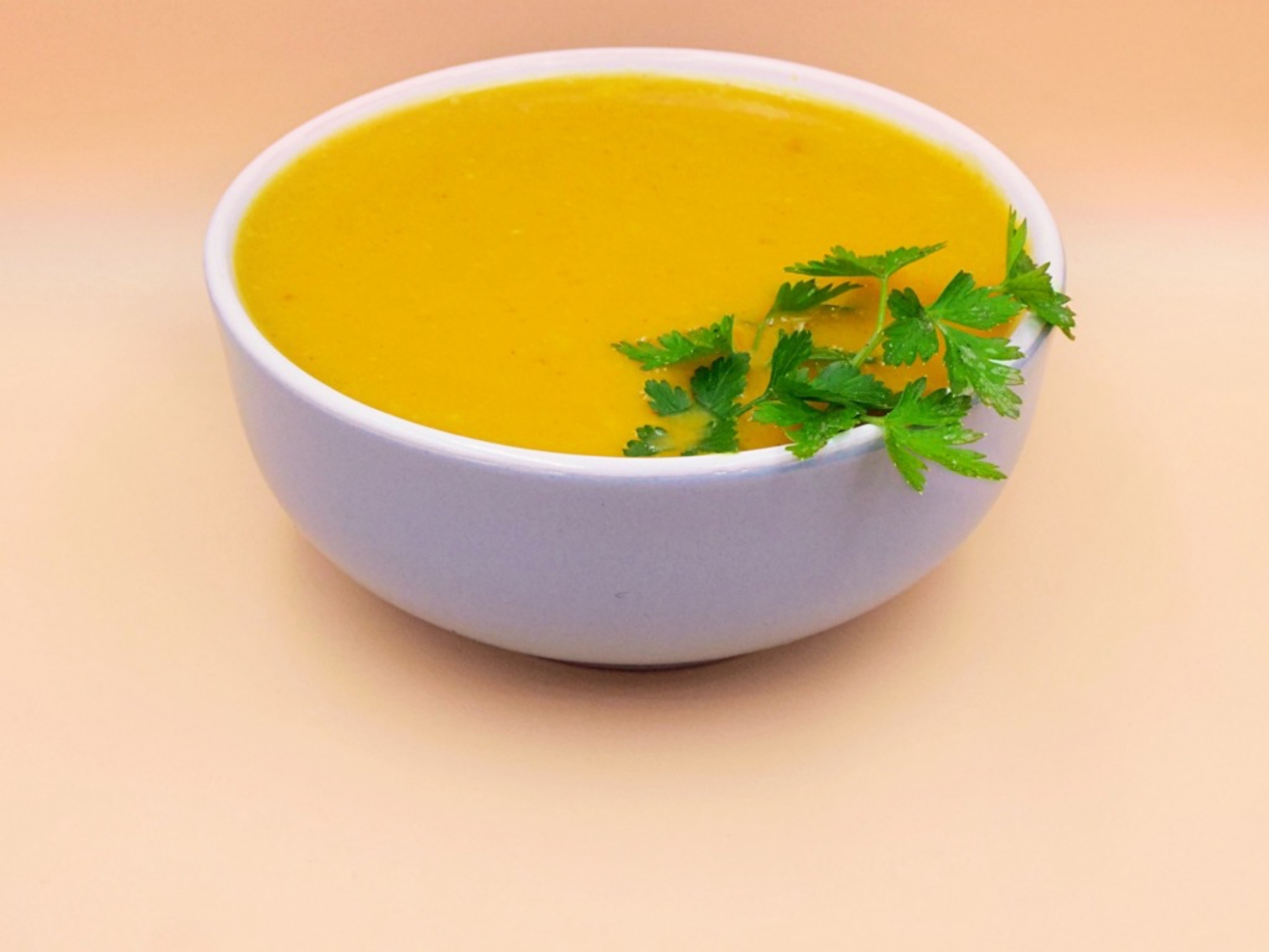 Creamy pumpkin soup with a hint of ginger and coconut recipe