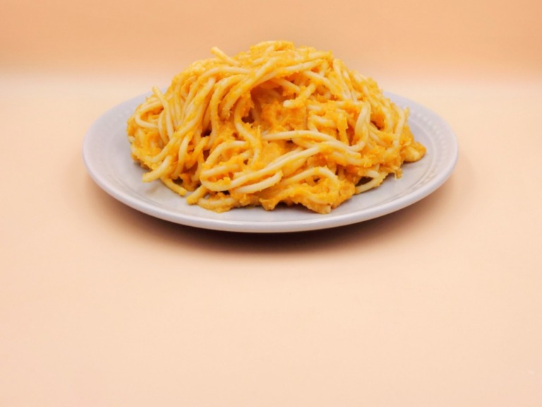 Pumpkin purée pasta recipe