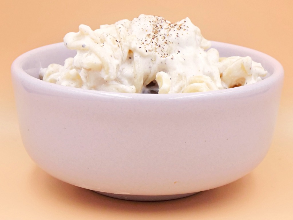 Yogurt and garlic sauce pasta recipe