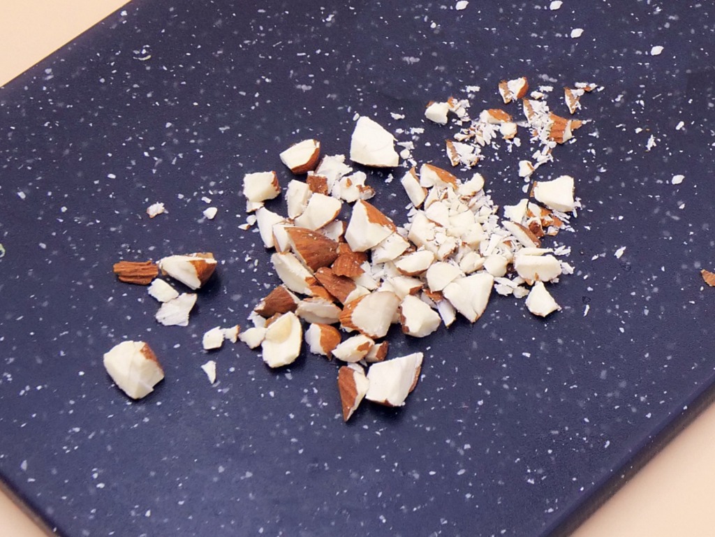 Plain yogurt with almonds and shredded coconut recipe