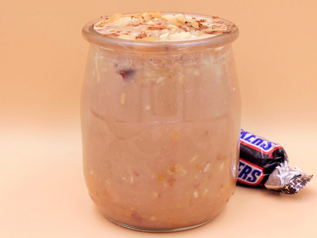 Protein Snickers dessert recipe